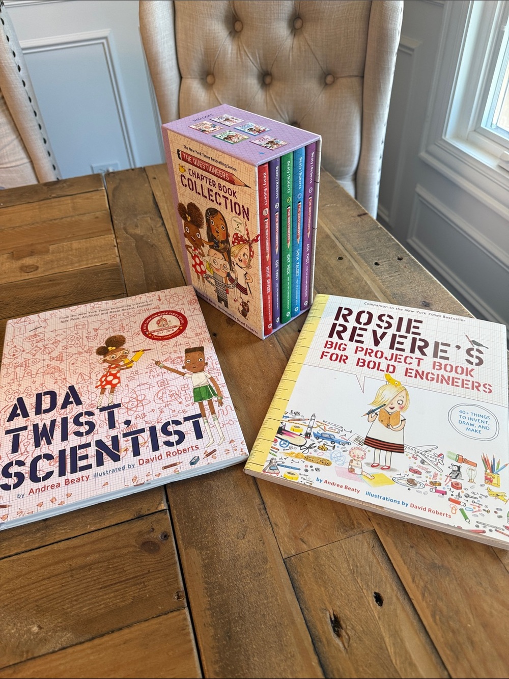 Kid Books Ada Twist Scientist Questioneers collection + original and workbook